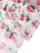Cache Maillot rouge cerise à lacets années 1950