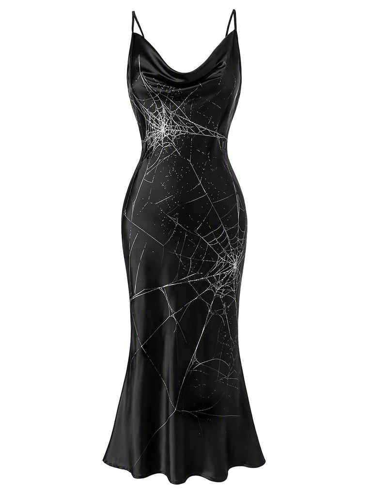Robe rose en queue de poisson d'Halloween des années 1960