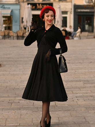 [Prévente] Veste courte en maille texturée noire