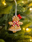 Décorations de Noël vintage en forme de bonhomme en pain d'épice
