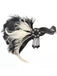 Bandeau pompons en plumes de paon Gatsby années 1920
