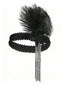 Coiffe plumes sequins et perles Gatsby années 1920
