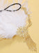 Parure Tête Fleurs Plumes Strass Gatsby Année 1920