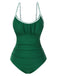 Maillot de Bain une pièce froncé à bretelles des années 1940