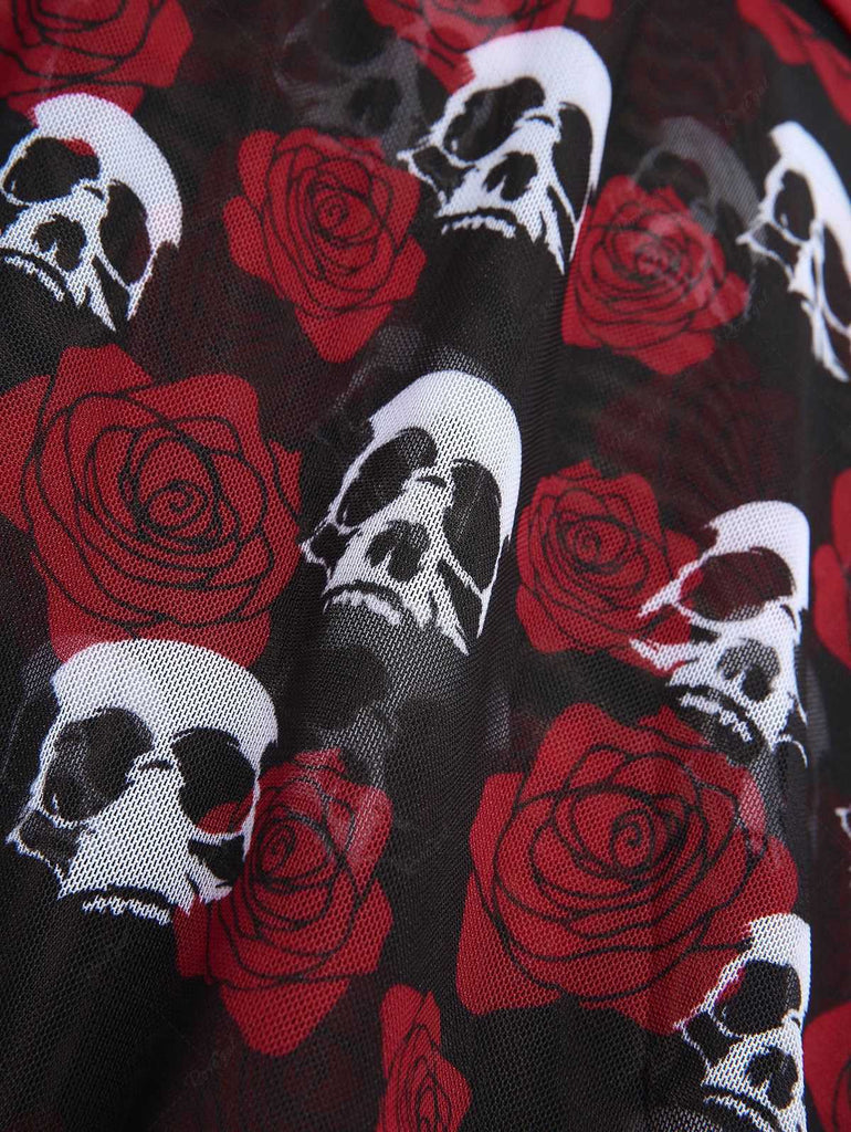 Maillot de bain jupe dos nu rose années 1980