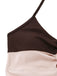 Maillot de bain taille haute volants rose 1940s