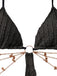 Maillot de Bain Noir Métal Chaîne Découpé Années 1930