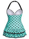 [Grande taille] Maillot de bain Hater rose à pois des années 1940