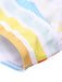 Maillot de Bain multicolore à rayures arc-en-ciel des années 1960