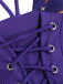 Maillot de bain à lacets violet Soleil Lune Étoiles années 40