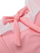 Maillot de bain une pièce rose à revers nœud papillon des années 1950