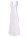 Chemise de nuit en dentelle et satin col v des années 1930