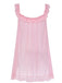 Nuisette babydoll en tulle transparent violette années 1950