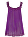 Nuisette babydoll en tulle transparent violette années 1950