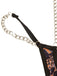 Body lingerie orange à col Halter, chaînes et crânes pour Halloween Années 1950 - 5