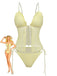 Modèle de bikini en dentelle tricotée double couche des années 1940
