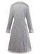 Manteau mi-long en suédine col revers uni des années 1930
