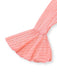 Close-up of the flared bell-sleeve detail on the delicate pink lace beach cover-up.