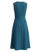 Ensemble 2 pièces blazer à fines rayures et robe midi trapèze Années 1940 - 12
