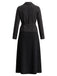 Ensemble 2 pièces blazer à fines rayures et robe midi trapèze Années 1940 - 8
