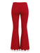 [Prévente] Ensemble détente haut en maille et pantalon évasé à pois et bordure en dentelle Années 1960 - 6
