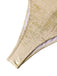 Gold glittery fabric on a white background