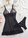 Nuisette babydoll transparente en tulle à pois, nœud et volants Années 1980 - 6