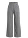 Pantalon Gris en Velours Côtelé à Jambes Larges et Poches Plaquées Années 1950 - 1