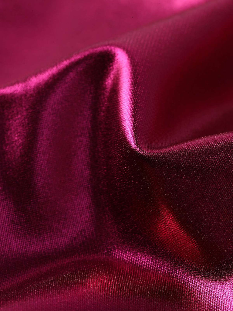 pink-1970s-Metallic-Halter-Neck-Cutout-One-Piece-Swimsuit-fabric-detail