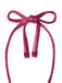 Pink ribbon bow on a white background