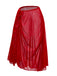 Red sheer skirt on a white background