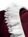 [Prévente] Robe bordeaux en velours à manches évasées Années 1950 - 6