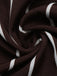 Robe Chemise Marron Foncé Rayée à Boutons et Ceinture Années 1970 - 6