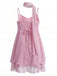 Robe courte en tulle scintillant à volants et foulard assorti Années 1970 - 4