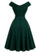 [Prévente] Robe de Noël à Épaules Dénudées et Broche Sapin Années 1950 - 3