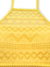 Detailed view of the high-neck bodice showing the semi-sheer geometric diamond lace texture.
