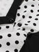 Robe Swing Vintage Année 50 à Pois Manches Courtes Pin Up