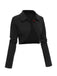 [Prévente] Veste courte en maille texturée noire