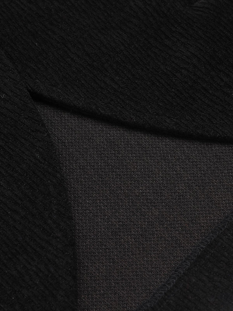 [Prévente] Veste courte en maille texturée noire