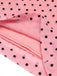Combinaison à une épaule rose à pois des années 1930