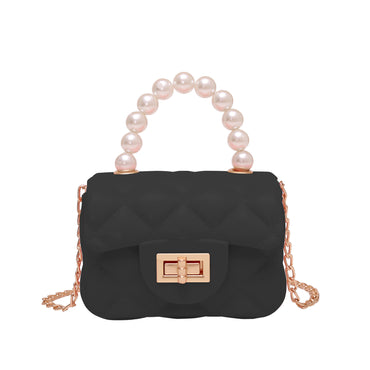 Sac à Main Vert Vintage Carré avec Perles Chic