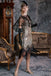 Robe Charleston Vintage Gatsby Année 20 à Franges Paillettes Soirée Cocktail