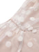 2PCS Combishort dos nu rose clair et jupe à boutons à pois rose clair