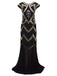 [Produits en Liquidation] Robe Charleston Vintage Année 20 Longue à Sequins et Perles Soirée Cocktail