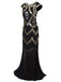 [Produits en Liquidation] Robe Charleston Vintage Année 20 Longue à Sequins et Perles Soirée Cocktail