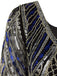 Robe Charleston Vintage Année 20 Bleu Flapper à Sequins Soirée Cocktail Chic