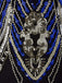 Robe Charleston Vintage Année 20 Bleu Flapper à Sequins Soirée Cocktail Chic