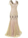 Robes Année 20 Maxi Paillettes Abricotes