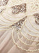 Robes Année 20 Maxi Paillettes Abricotes