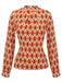 2PCS Chemisier orange des années 1960 et mini robe en tweed